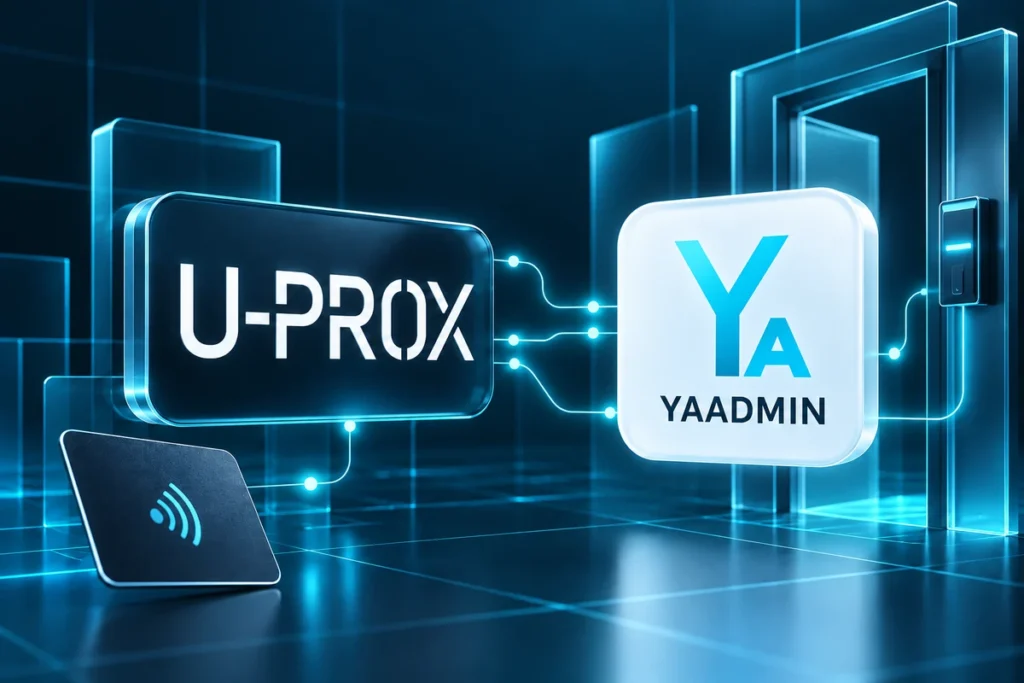 U-Prox Integration with YAADMIN — original conceptual module artwork